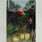 Monkeys and Parrot by Rousseau Art Print