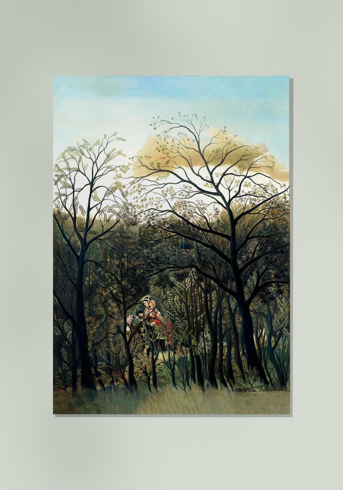 Rendez-vous in the Forest by Rousseau Art Print