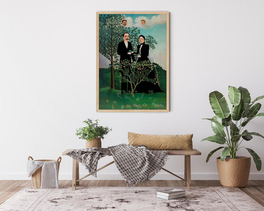 The Past and the Present by Rousseau Art Print