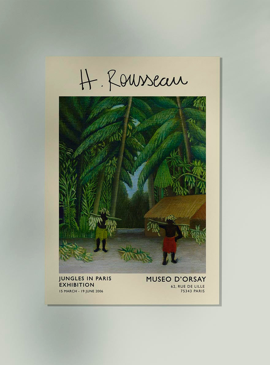 Banana Harvest Rousseau Exhibition Poster