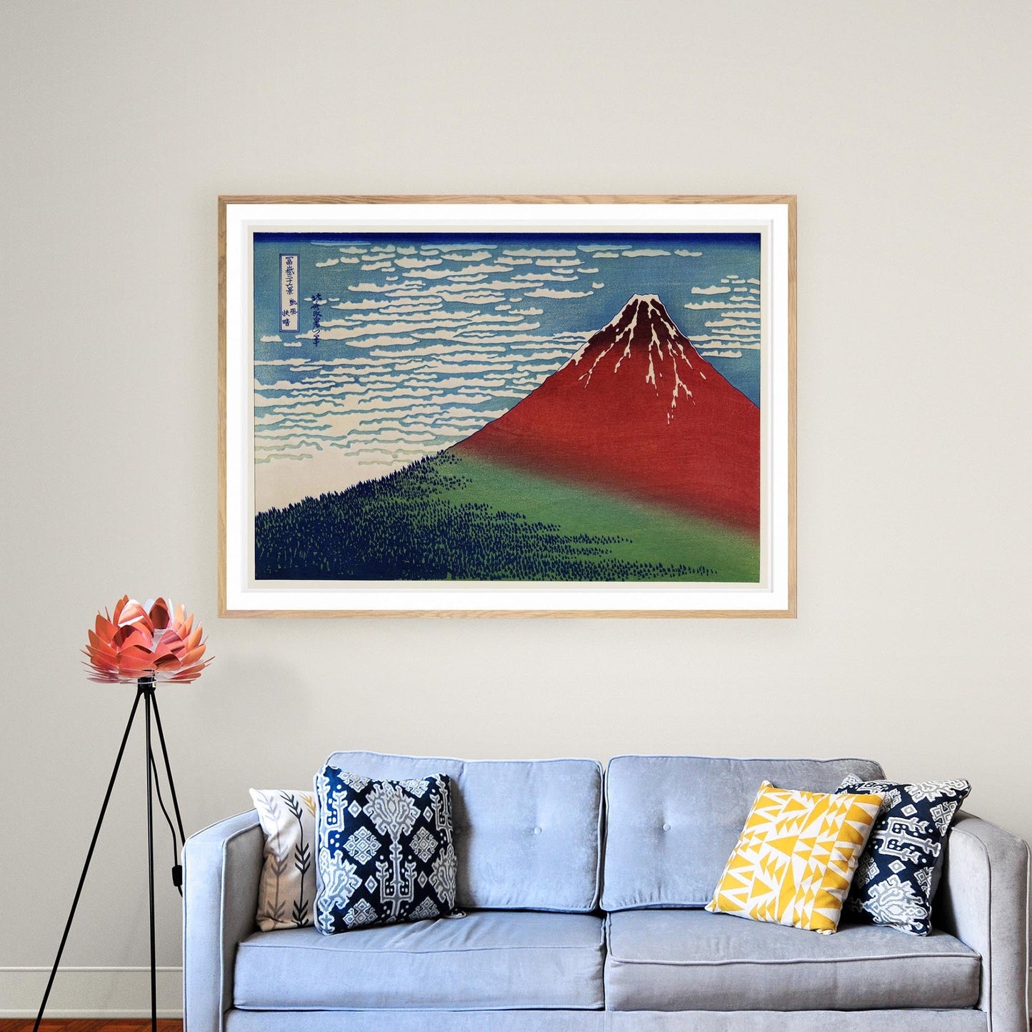 Mount Fuji Red by Katsushika Hokusai