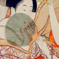 Two Geishas and a Green Fan by Utamaro Kitagawa