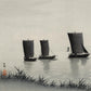 Fishing Boats by Ohara Koson Poster