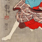 Samurai with Blue Kimono by Utagawa Kuniyoshi
