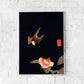 Swallow and Camelia by Ito Jakuchu