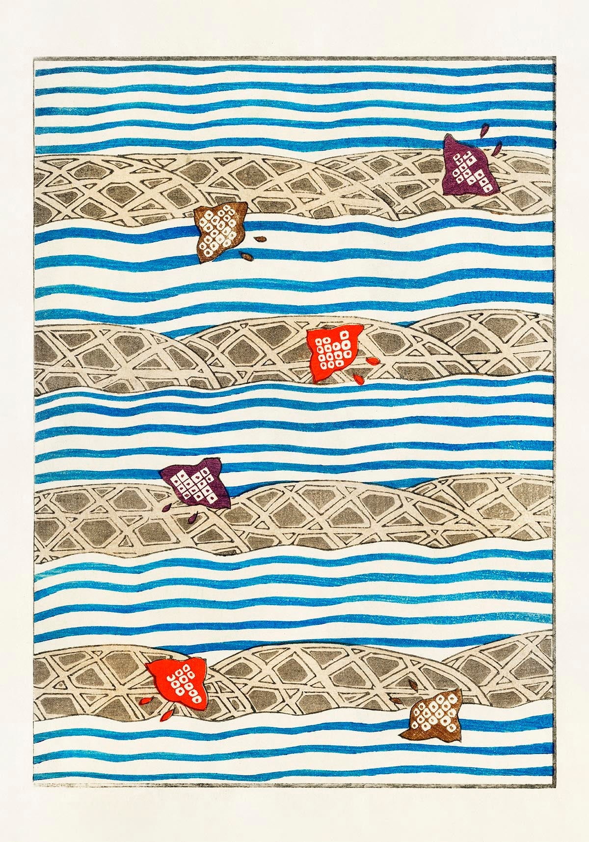Japanese Pattern from Bijutsu Sekai by Watanabe Seite