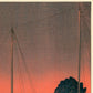 Harbour Sunset by Hasui