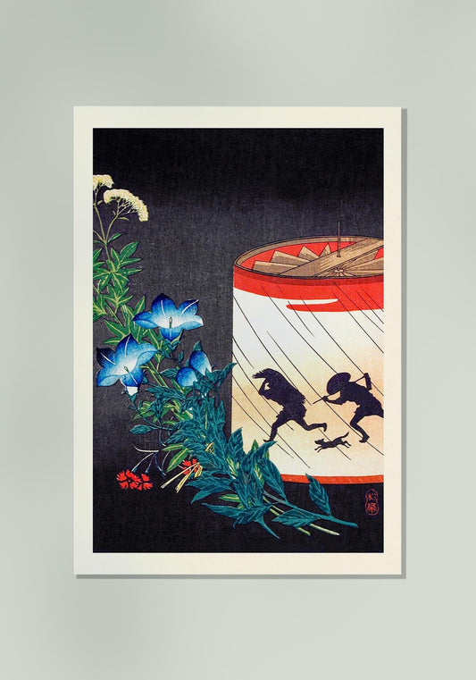 Bellflower and Lantern by Takahashi Shōtei