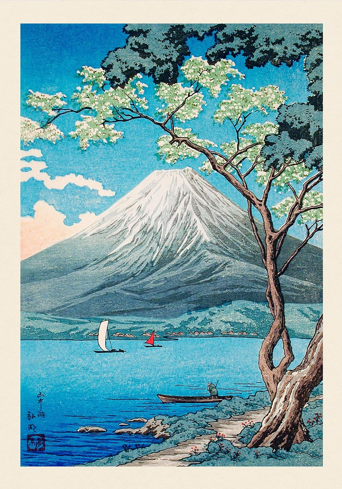 Mount Fuji from Lake Yamanaka by Takahashi Shōtei