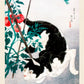 Cat with Tomato Plant by Takahashi Shōtei
