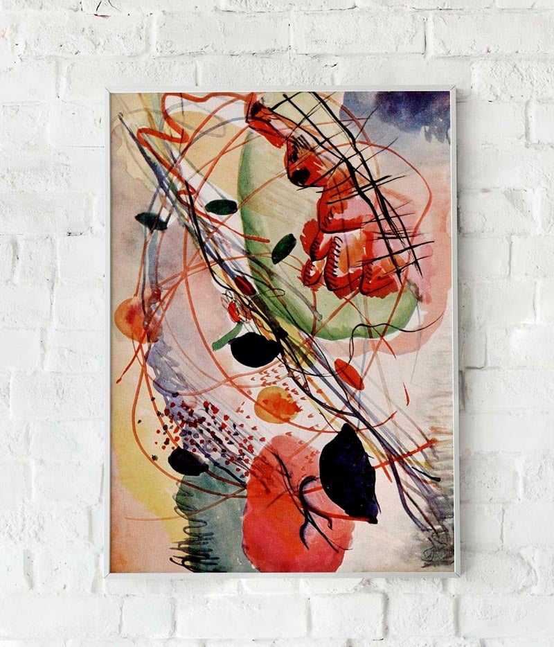 Aquarell Print by Wassily Kandinsky Poster