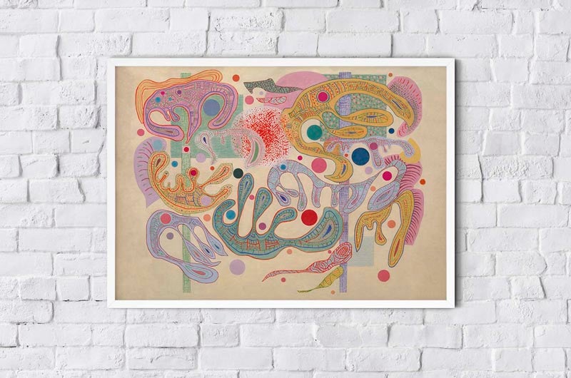 Capricious Forms by Wassily Kandinsky Poster