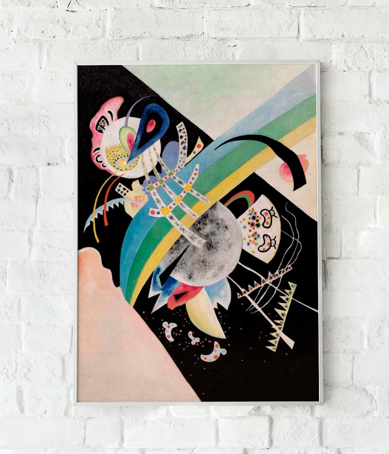 Circles on Black by Wassily Kandinsky Poster
