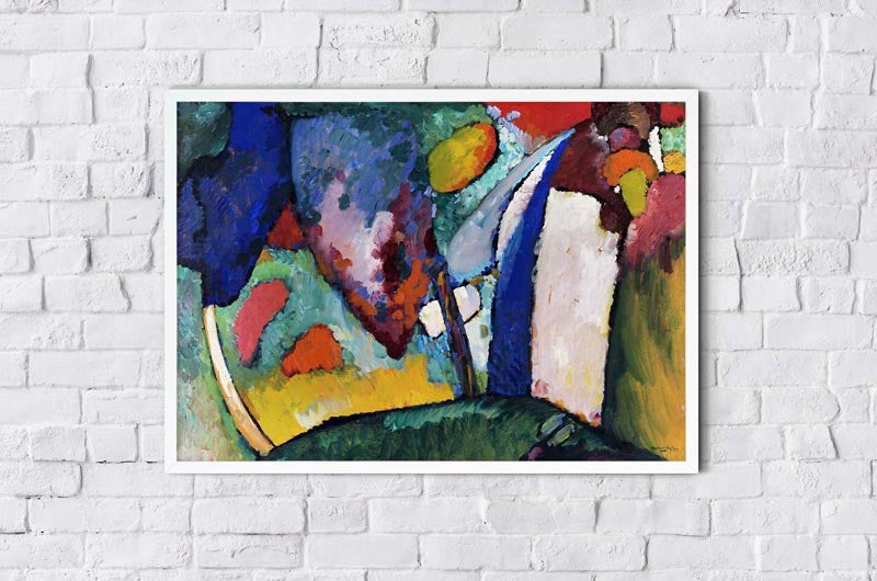 The Waterfall by Wassily Kandinsky Poster