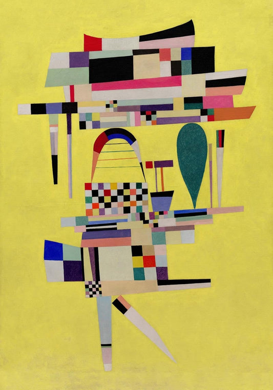 Yellow Painting by Wassily Kandinsky Poster