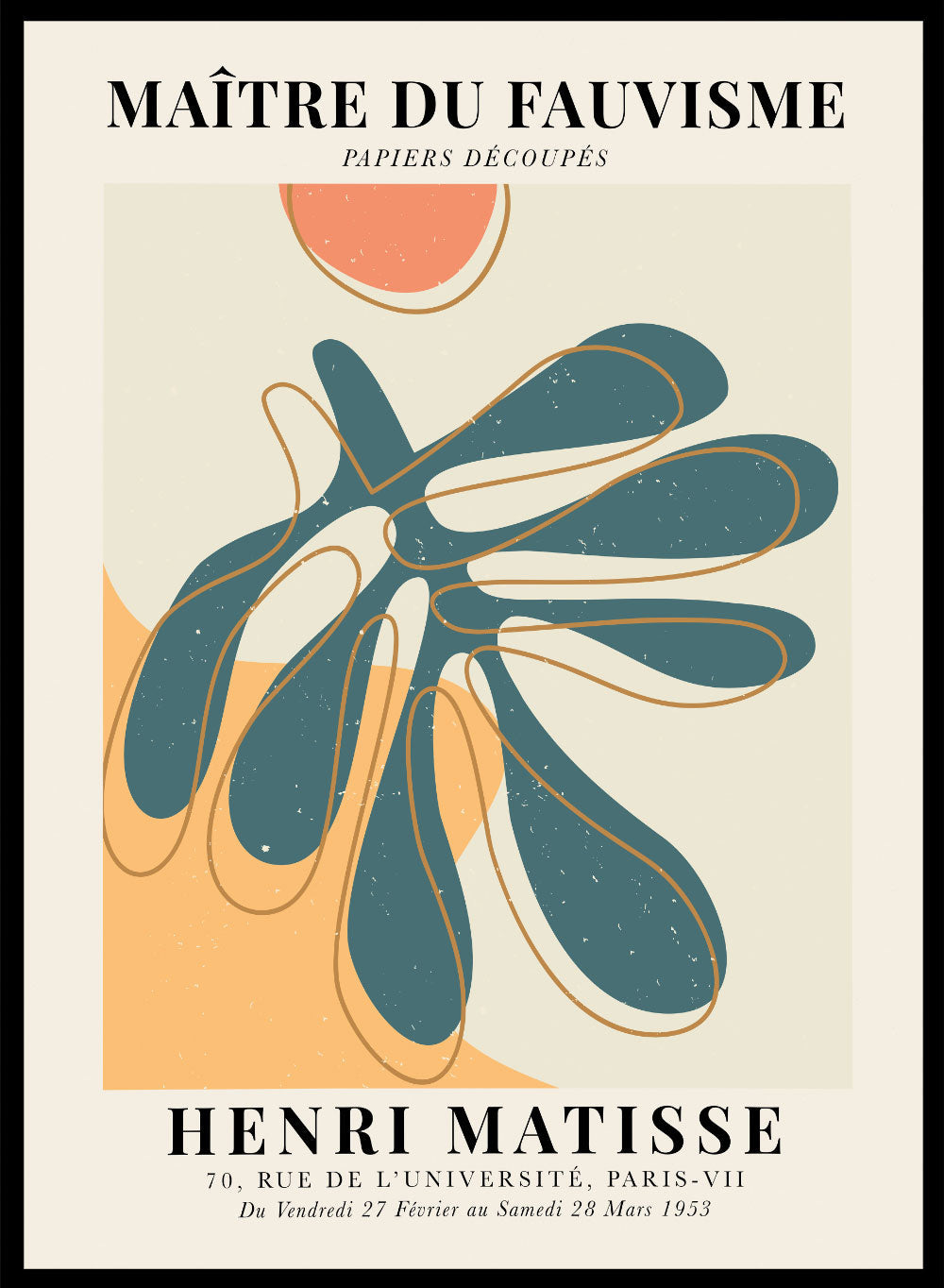 Henri Matisse, The Cut-Outs Series - Exhibition Poster No. 16