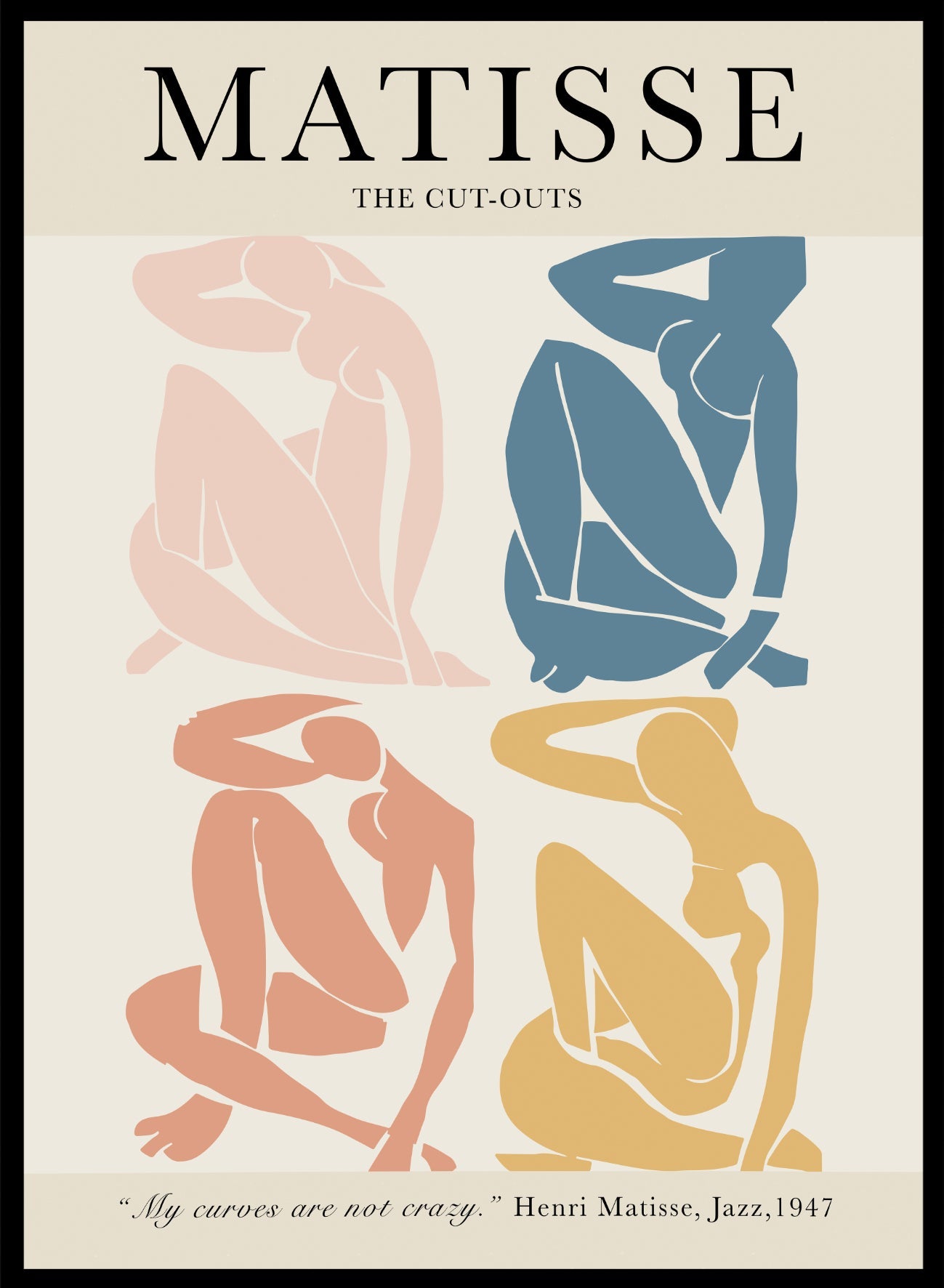 Henri Matisse Exhibition Poster, Featuring Blue Nude II