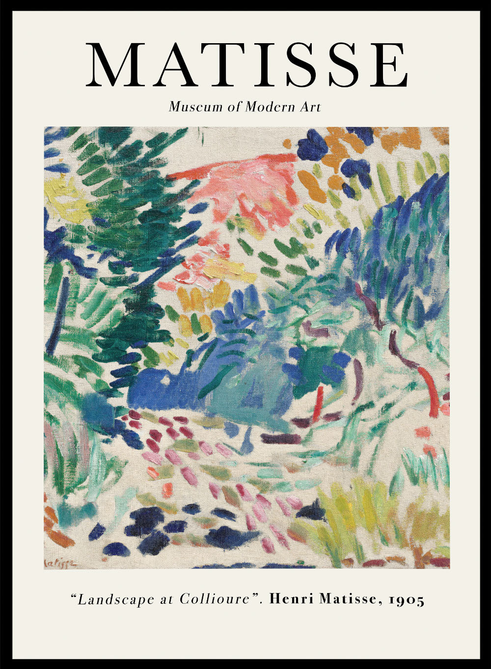 Landscape at Collioure 1905 by Henri Matisse Exhibition Poster