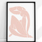 Henri Matisse Blue Nudes II, (reimagined in pink)