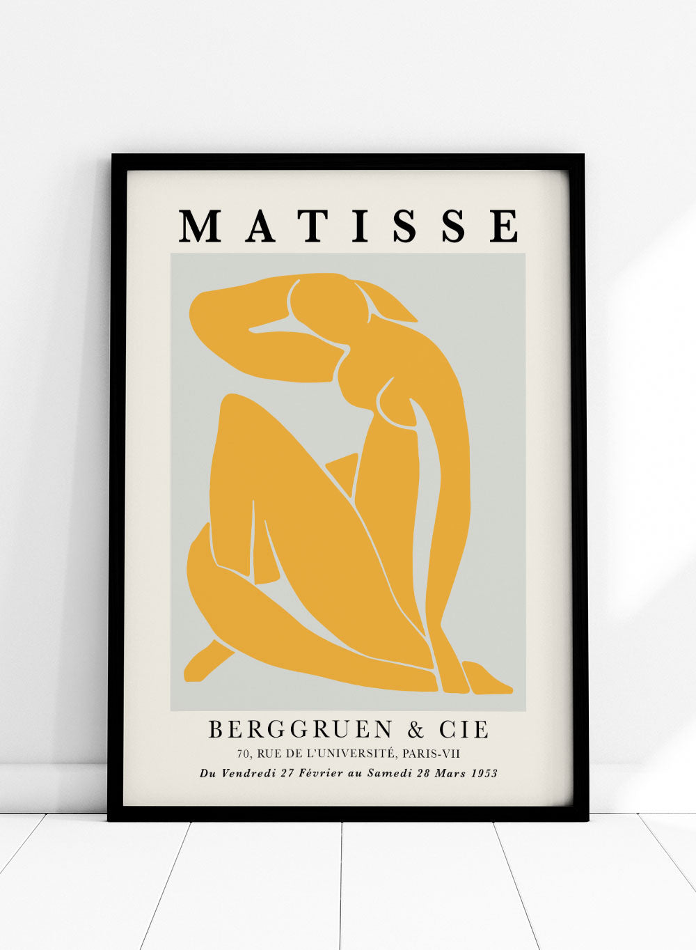 Henri Matisse Exhibition Poster, Featuring Blue Nude II (reimagined in Yellow)