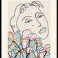 Woman with Flowers by Henri Matisse Print