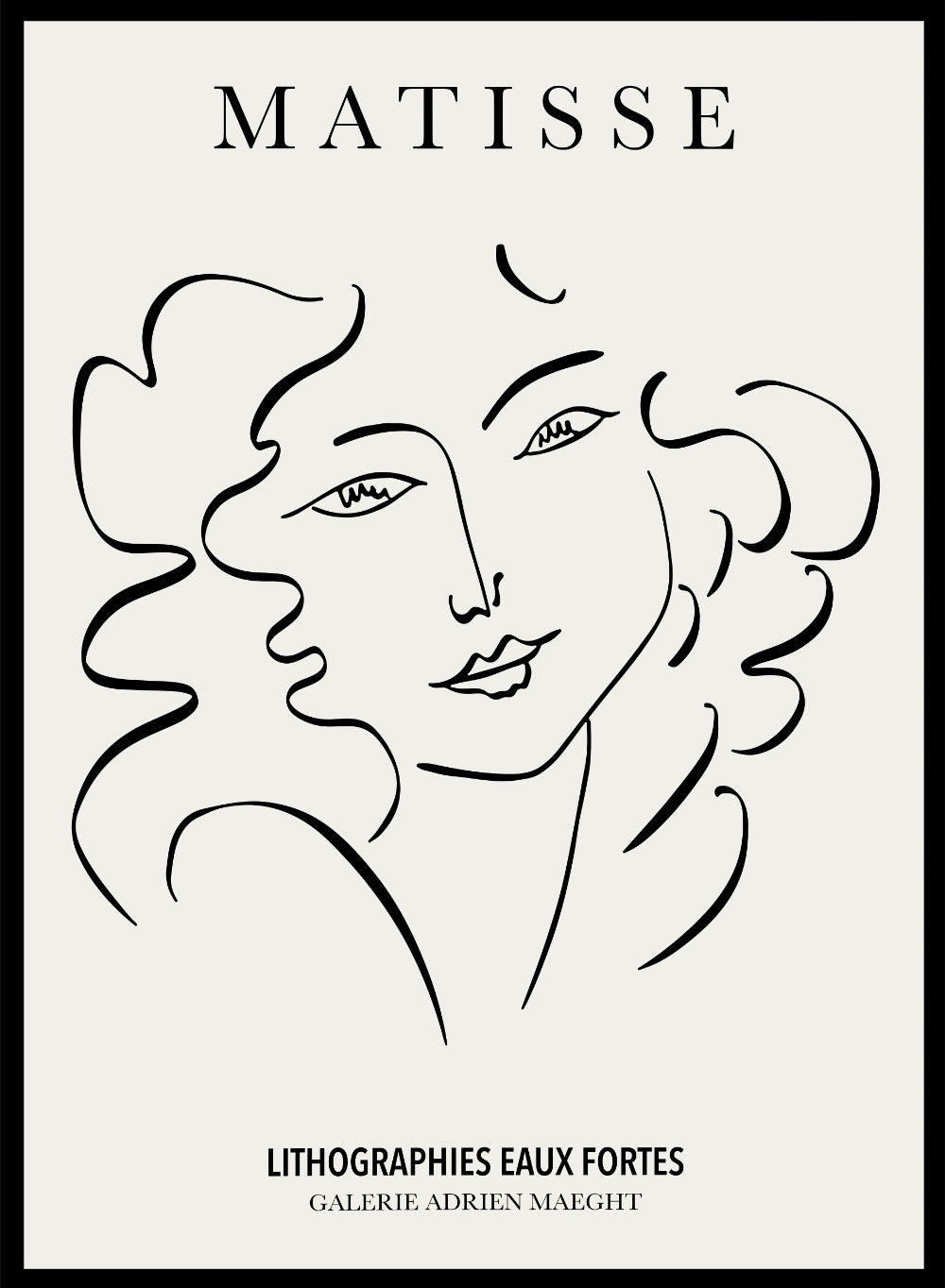 Sketch of Woman by Henri Matisse Print