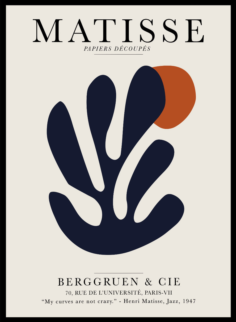 Henri Matisse, The Cut-Outs Series - Exhibition Poster No. 26