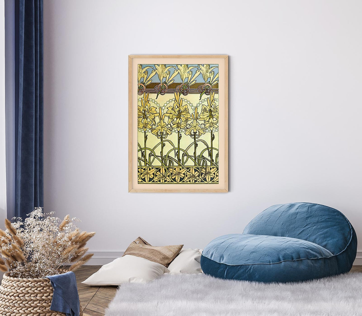 Floral Pattern by Alphonse Mucha