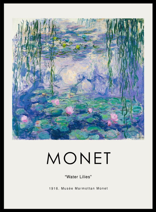 Water Lilies 1916 by Monet Print
