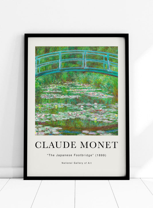 The Japanese Footbridge 1899 by Monet Print