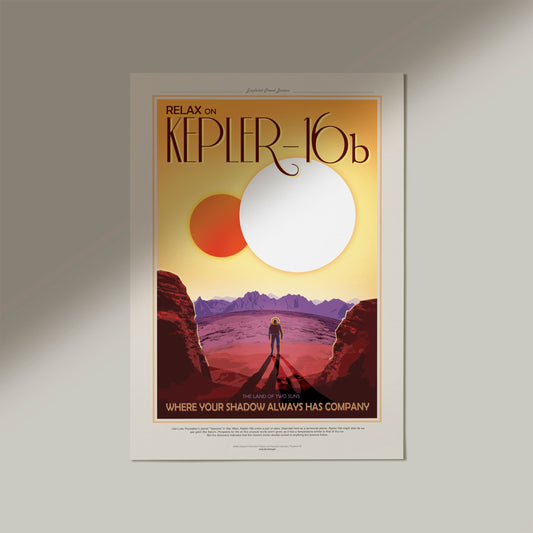 Kepler-16b - NASA JPL Travel Poster