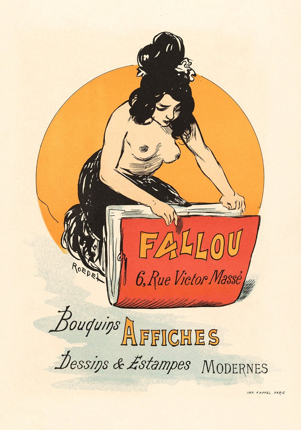 Fallou te Paris Vintage Poster by Roedel