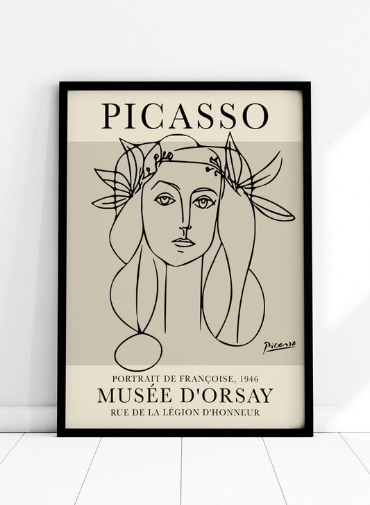 Portrait of Francoise Gilot I Pablo Picasso Exhibition Poster