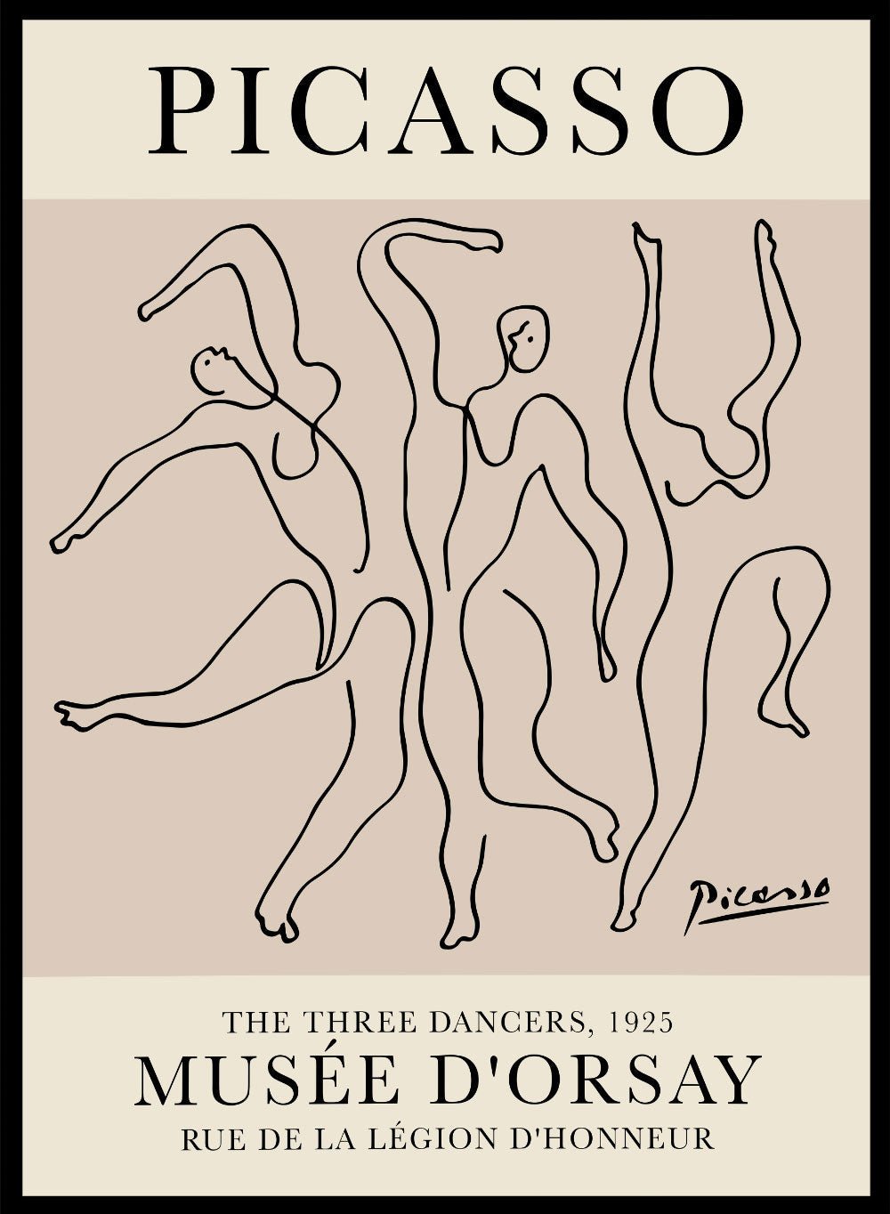 The Three Dancers 1925 by Pablo Picasso Print