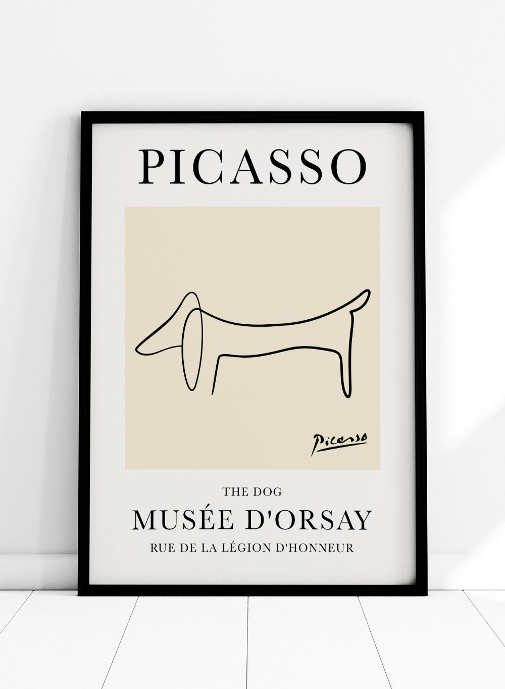 The Dog Line Drawing by Pablo Picasso Print