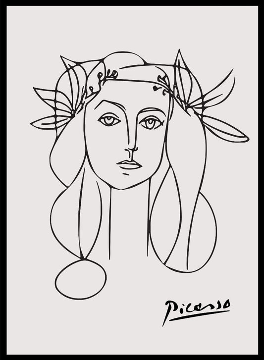 Portrait of Francoise Gilot I by Pablo Picasso Print