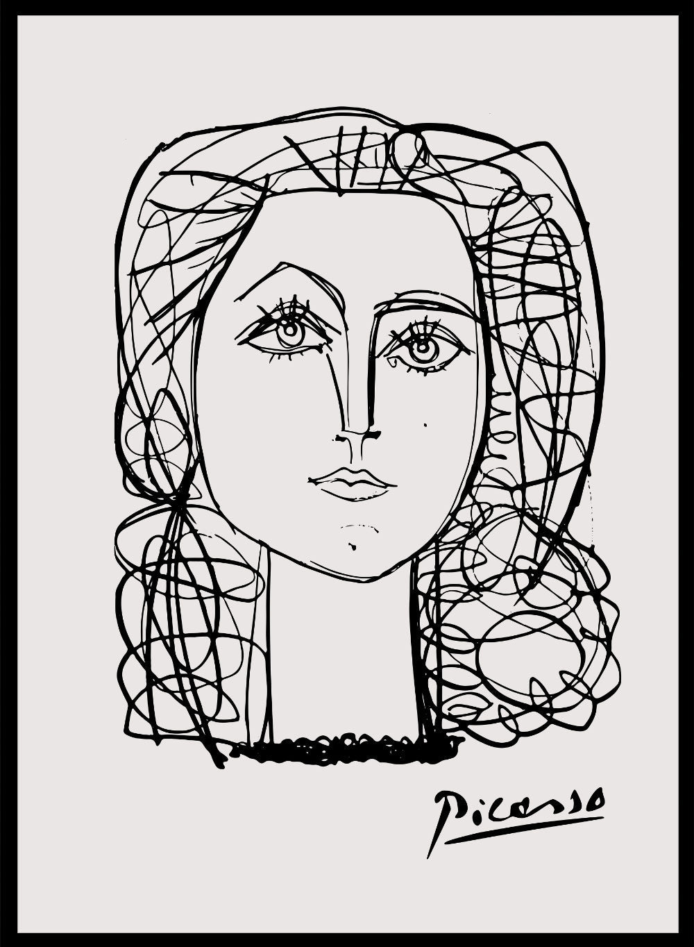 Portrait of Francoise Gilot III by Pablo Picasso Print