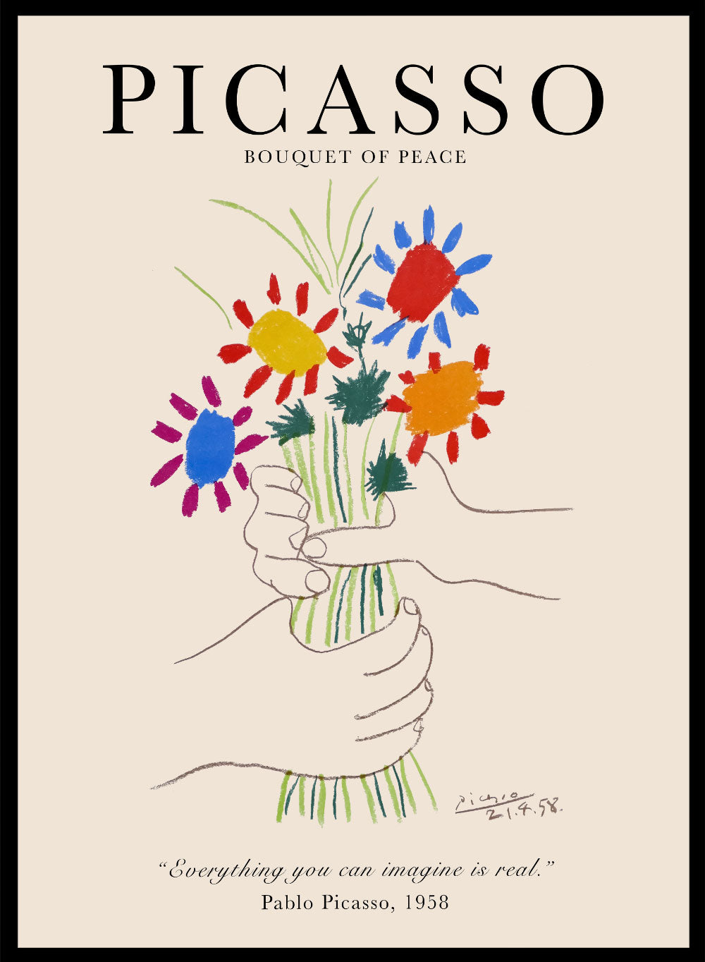Bouquet of Peace1958 II, by Pablo Picasso Print