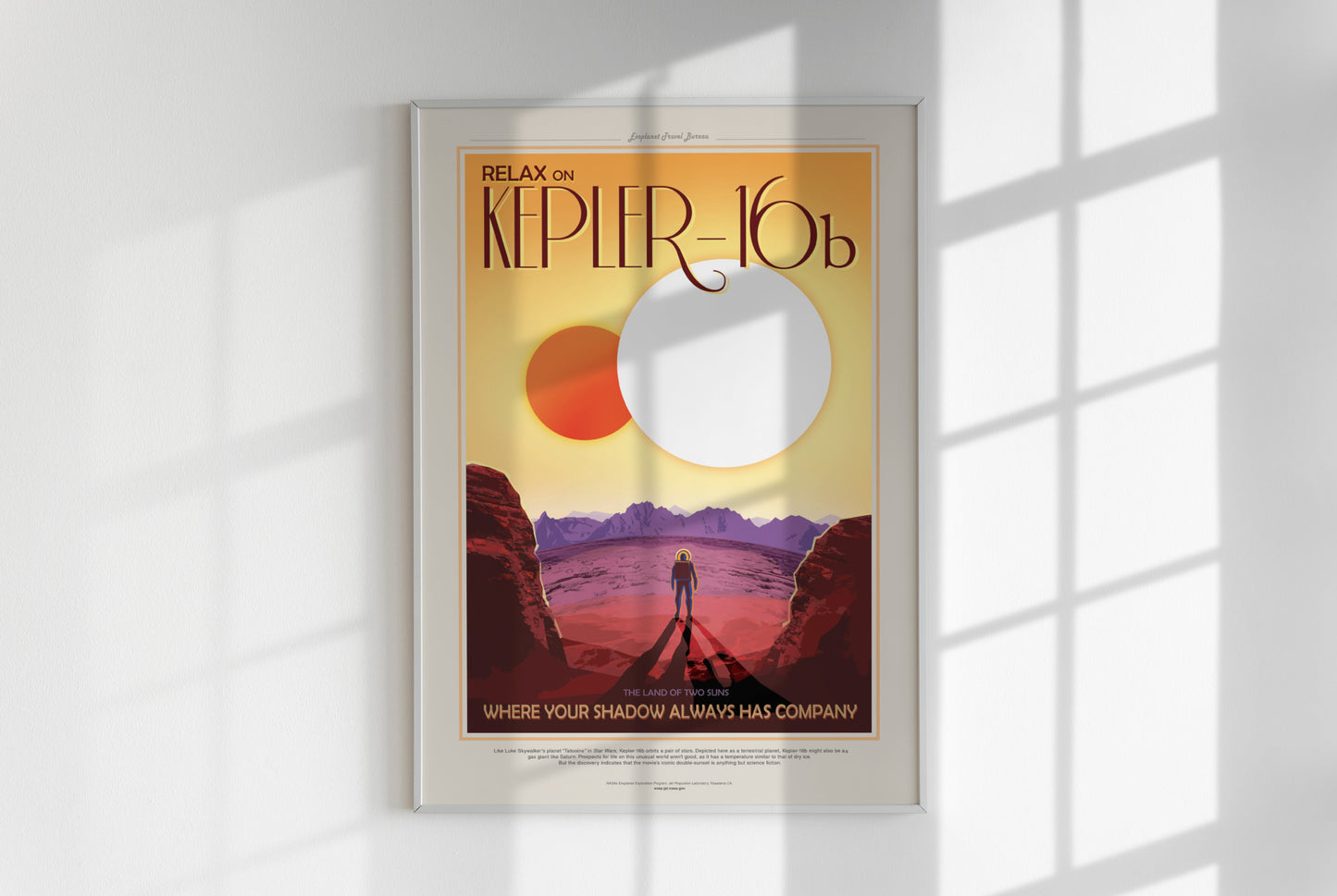 Kepler-16b - NASA JPL Travel Poster