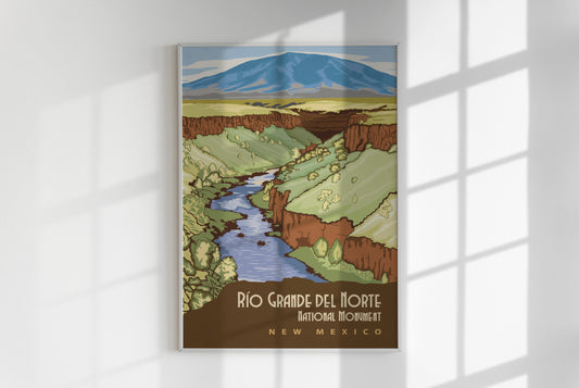 Rio Grande, New Mexico - National Monuments Print