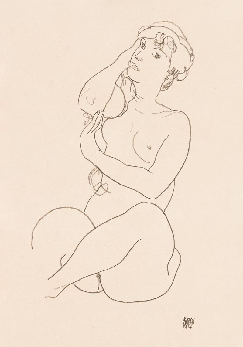 Naked Lady 02 by Egon Schiele