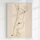 Torso of a Nude by Egon Schiele