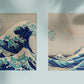 The Great Wave Hokusai Diptych (set of 2 prints)