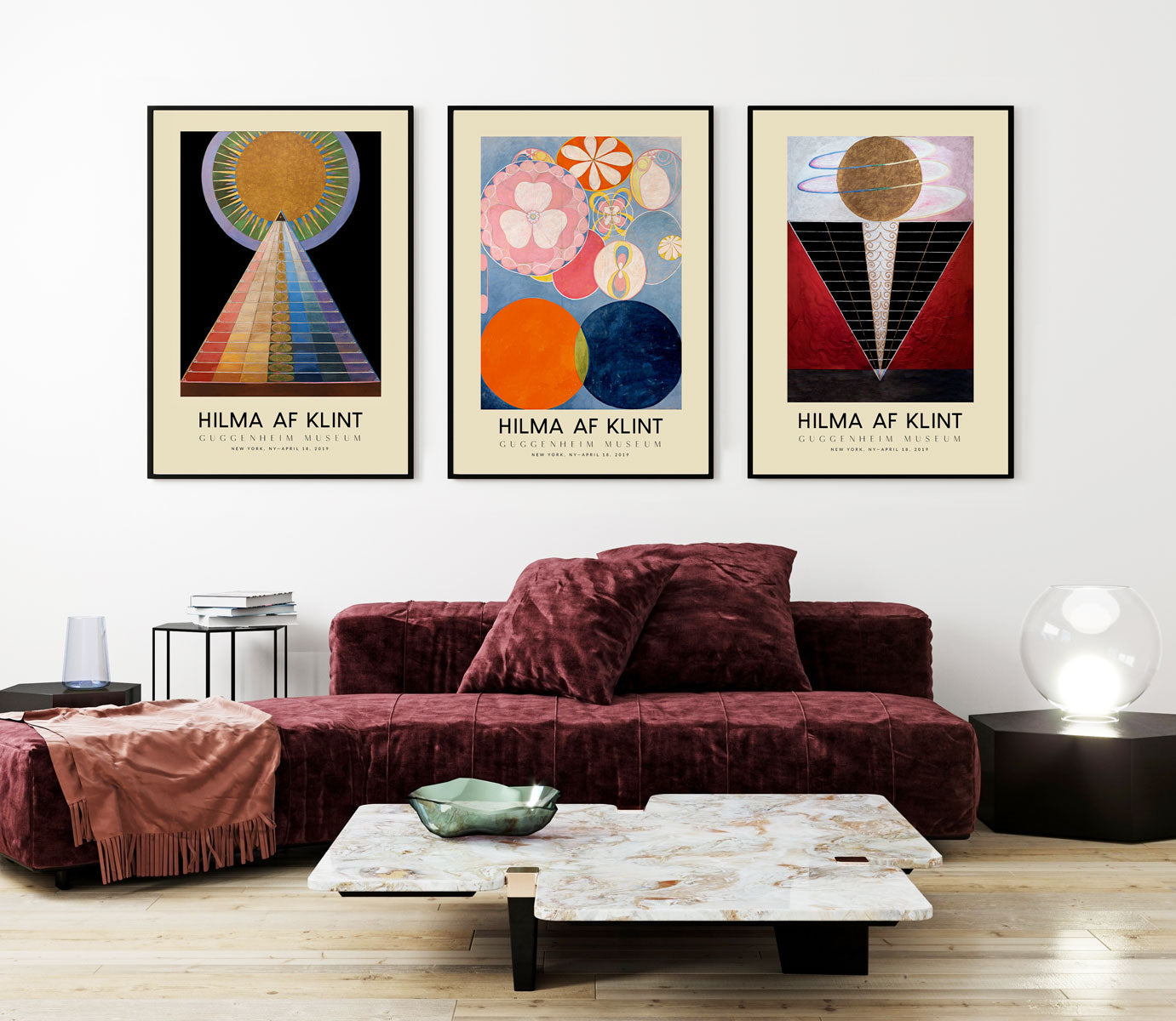 Hilma Af Klint Set of 3 Art Prints