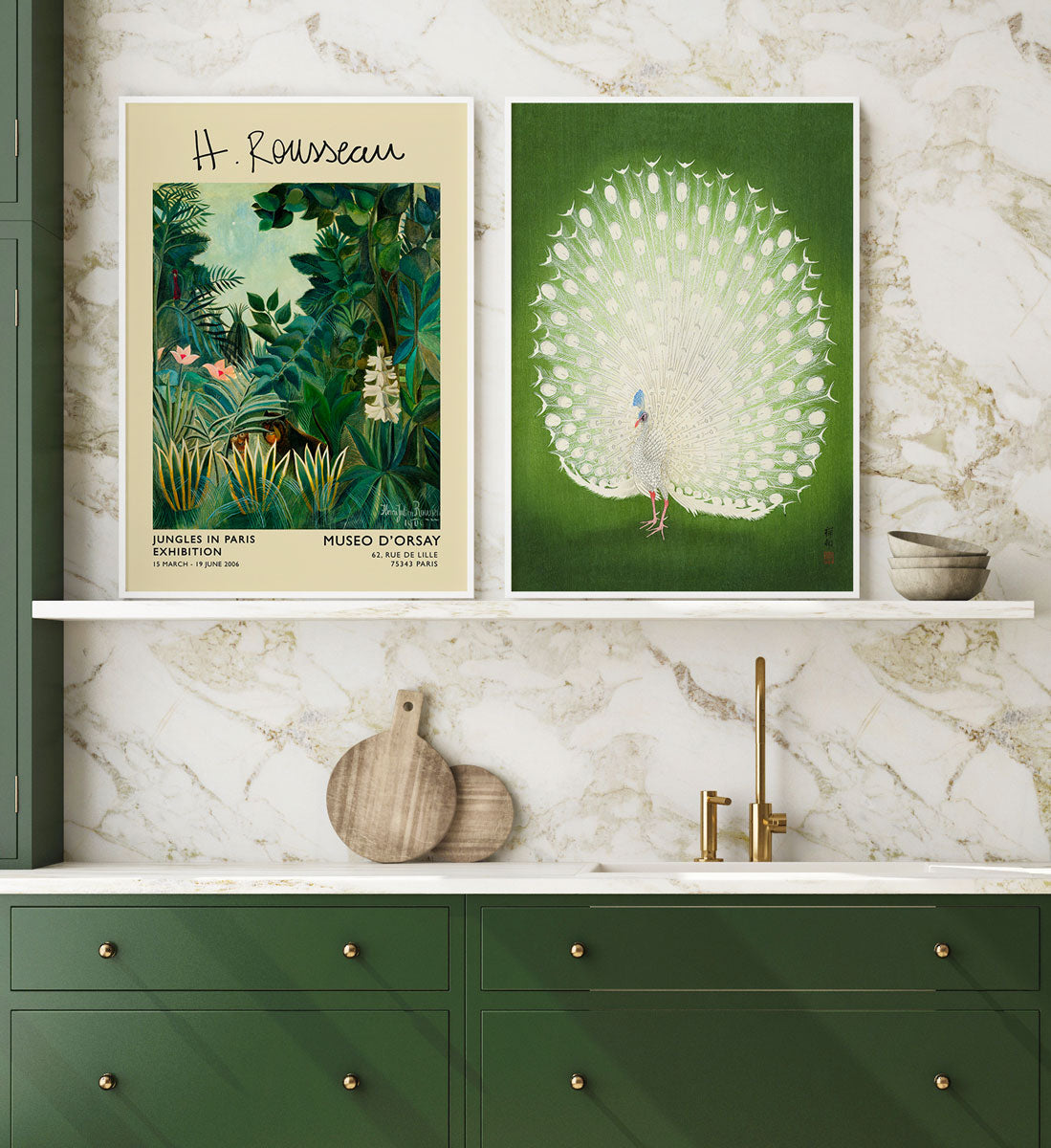 Green Jungle Set of 2 Art Prints