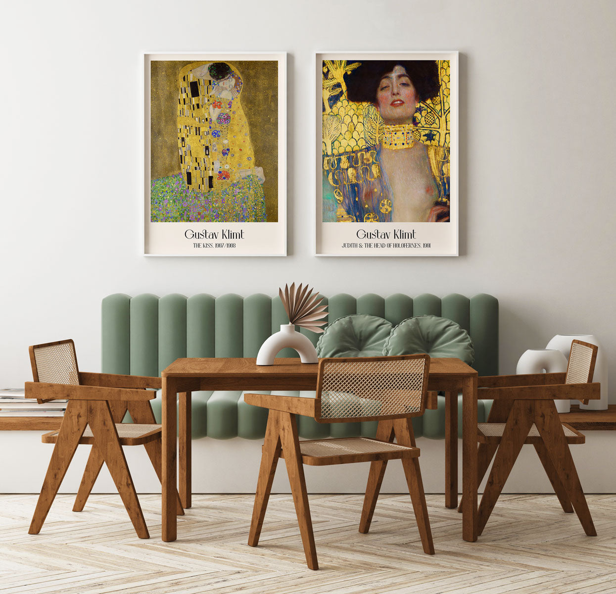 Gustav Klimt Art Exhibition Poster Set of 2