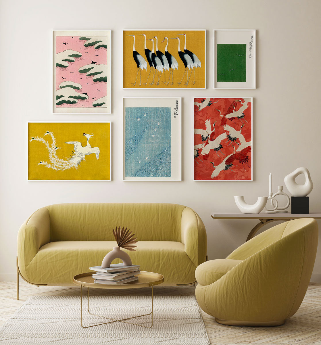 Japanisme Gallery Wall Set of 6 Art Prints