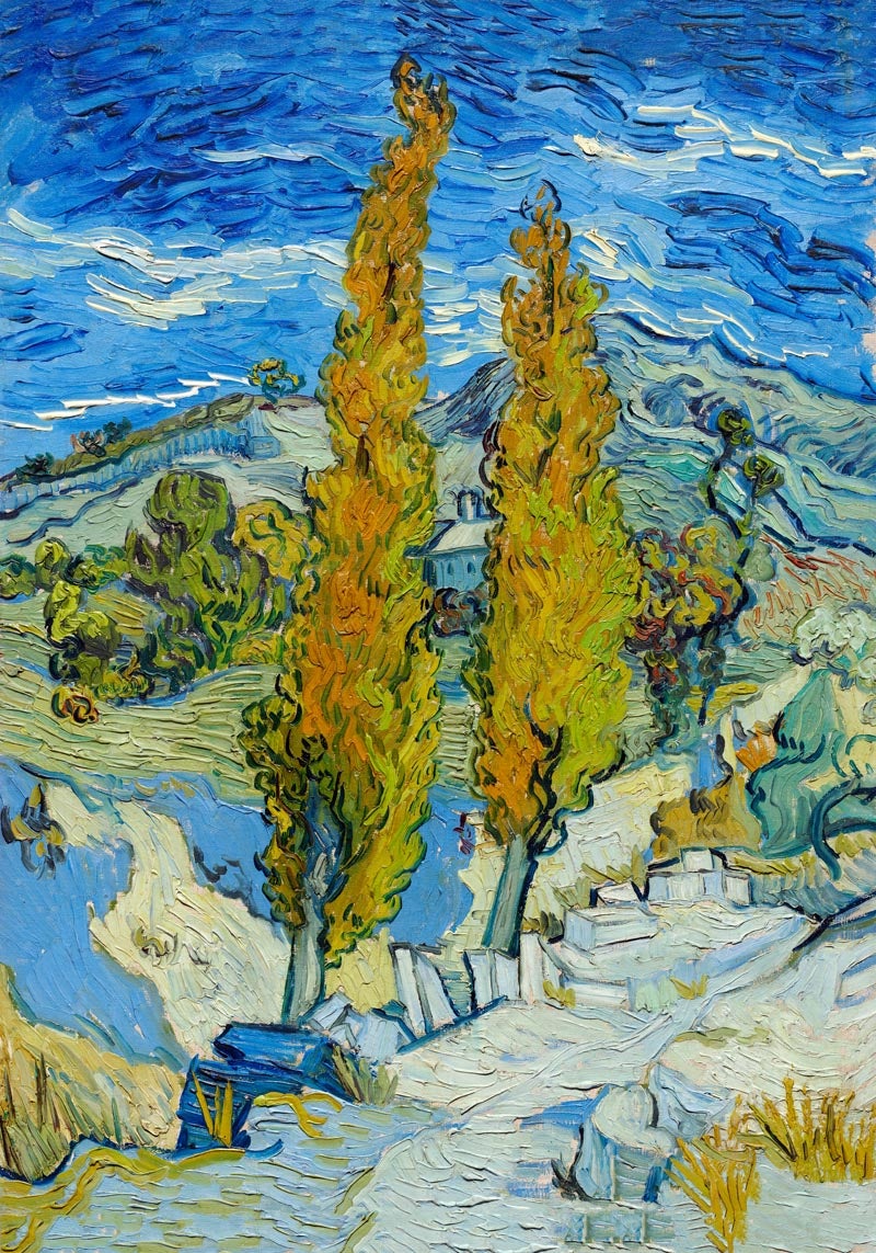 The Poplars at Saint-Rémy by Van Gogh