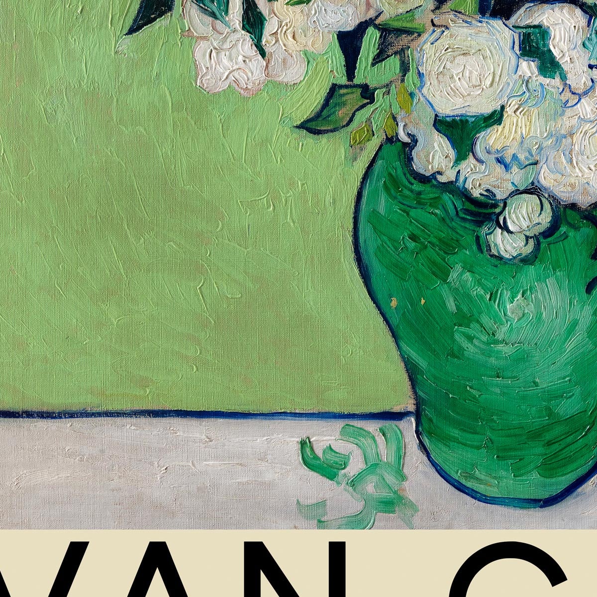 Roses by Vincent Van Gogh, Exhibition Poster