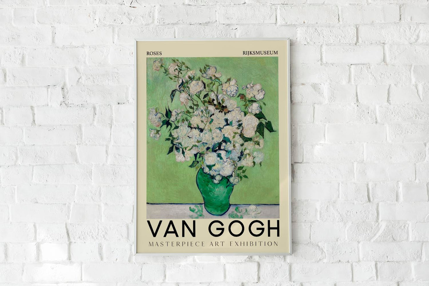 Roses by Vincent Van Gogh, Exhibition Poster